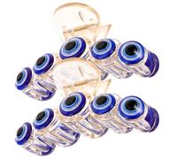 Abaodam 2 Pcs Evil Eyes Claw Clips Resin Hair Claws with Strong Gripping Force Unique Chic Design Blue for Women Birthday Accessories