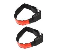 Abaodam 2 Pcs LED Night Running Armband Lights Highly Reflective Safety Bracelets for Joggers Ultra Visibility for Evening Activities Replaceable Battery Secure Fit