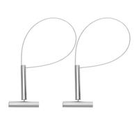 Abaodam 2 Pcs Metal Pig Holder Catcher with Short Rod, Multifunctional Livestock Tool, Pig Catch Accessory for Farming and Veterinary Use