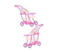 Abaodam 2 Pcs Mini Doll Stroller Set, Japanese Style Realistic Fabric Doll Prams for Dollhouse Play, ’ Pretend Play Pushchair Accessories for Boys