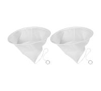 Abaodam 2 Pcs Nylon Honey Strainer Filter Net Fine Mesh for Beekeeping Equipment Cone-shaped Honey Extract Tool and Filtering