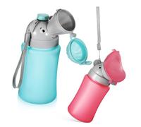 Abaodam 2 Pcs Portable Potty Urinal for Boys and Ergonomic Elephant Shape Emergency Toilet for Car Travel Outdoor Park Pee Training Bottle