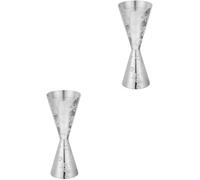 Abaodam 2 Pcs Stainless Steel Cocktail Double Jigger with Scale and Anti-Rust Feature, 30ml and 45ml Capacity Measuring Cup for Bar and Home Use