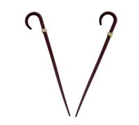 Abaodam 2 Pcs Vintage Miniature Walking Cane Props Dollhouse Accessories for Realistic Scene Decoration Walking Sticks for Pretend Play and Collectible Use