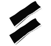 Abaodam 2 Pieces Black Cotton Refrigerator Handle Glove Cover Preventing Oil Stains and Fingerprints, Elegant and Beautiful Fridge Handle Protector for Kitchen Appliance Use