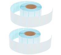 Abaodam 2 Rolls White Thermal Printing Labels 40mm X 20mm 1200 Sheets Self Adhesive Paper Shipping Labels Waterproof Oil and Scratch Resistant for Office Use