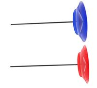 Abaodam 2 Sets Acrobatic Juggling Plates with Sticks for Adults Colorful Trick for Beginners to Pros Enhances Visual Impact and Group Performances