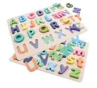 Abaodam 2 Sets Alphabet Puzzle Educational Jigsaw for Preschool Learning Early Childhood Development Abc Letter Recognition Matching Game