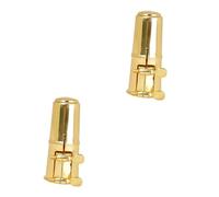 Abaodam 2 Sets Alto Saxophone Mouthpiece Cap Sax Accessories Easy Fit Music Instrument Parts Durable Craftsmanship