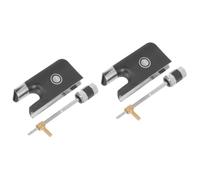 Abaodam 2 Sets Bow Frog for Violin Replacement Part for Cello Metal Clip-on Tuner