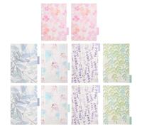 Abaodam 2 Sets Colourful Pp Plastic Index Dividers with Writeable Tabs for Ring Binders, Multi-Hole Design for Easy Browsing, for Research and Planners