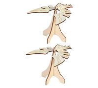 Abaodam 2 Sets DIY Balance Bird Wooden Puzzle Educational Physics Science Kit for Gravity Eagle Assembly for Classroom Teaching and Creative Play