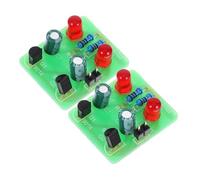 Abaodam 2 Sets Electronic Component Soldering Set with Flashing Light Module DIY Soldering Practice Kit for Beginners Oscillation Modes for Engaging Light and Sound Effects for School