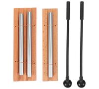 Abaodam 2 Sets Hand Chimes Percussion Instruments with Mallet Wooden Metal Meditation Bells for Yoga Prayer Mindfulness Classroom Attention and Sound Healing Tools