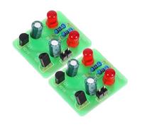 Abaodam 2 Sets LED Soldering Practice Kit with Multivibrator Circuit DIY Electronics Project Kit for Beginners and Adults, Dc 2V-15V Welding Training Stem Science Learning