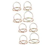 Abaodam 2 Sets Metal Hollow Finger Picks for Guitar Banjo Guitar Finger Picks Ornate Pattern and Mandolin Playing