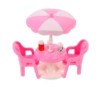 Abaodam 2 Sets Miniature Beach Chair Small Abs Simulation Beach Facility Models for Dollhouse Decor with Vivid Natural Design for Doll Play and DIY Crafting Random Color