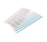 Abaodam 2 Sets of Long Gradient Sticky Tabs for Books, Pet Material, Sticky Lasting and Do Not Block Text, Reading Page Markers and Teachers