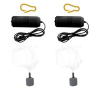 Abaodam 2 Sets Small USB Aquarium Air Pumps for Fish Tank Oxygen Aeration, Silent Plastic Mini Air Pump for Indoor Aquariums, Efficient Oxygen Increase Random Color