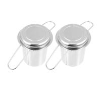 Abaodam 2 Sets Tea Infusers with 304 Stainless Steel Material High Temperature Resistance and Fine Mesh Filter Suitable for Office and Home Use Tea Strainers