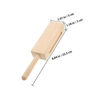 Abaodam 2 Sets Wooden Rhythm Instruments Hand Percussion Musical Sticks with Mallets Natural Wood Blocks for Diverse Sound Effects and Music Learning