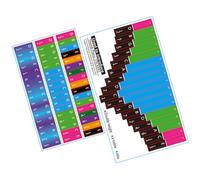 Abaodam 2 Sheets Kalimba Scale Stickers Musical Note Decals for Thumb Piano Beginner Learning Keyboard Labels Key Recognition