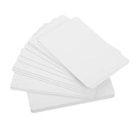 Abaodam 20 Pcs Blank Credit Card Blank PVC Cards 85 * 54mm Dual-Sided Printing Direct Printing Waterproof White PVC Student Badges Badge Printer