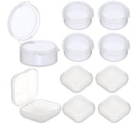 Abaodam 20 Pcs Mini Jewelry and Pill Organizer Box with Pp Material, Lightweight and Multi-Functional Design, Compact and Square Shapes for Travel and Daily Use