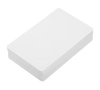 Abaodam 20 Pcs Sublimation Printable Cards White PVC Plastic Business Cards with Waterproof Coating Dual-Sided Printing for Badge Printer Use
