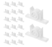Abaodam 20 Sets Plastic Ball Door Catch Push Catches for Cupboards with Silent Closing and Easy Installation, Universal Fit Cabinet Door Latches for Closets and Other Scenarios, White