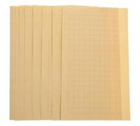 Abaodam 20 Sheets Vintage Writing Paper Chinese Calligraphy Paper Yellow Standard Size Grid for Calligraphy Training Suitable