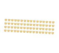 Abaodam 200 Pcs Mini Crown Shape Alloy Pendants for DIY Charms Jewelry Making Lightweight Hollow Design Gold Tone Pendants for Necklace Craft Accessories