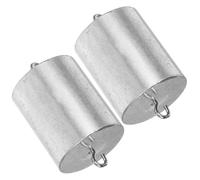 Abaodam 200g 2pcs Tiny Weights with Hooks, Silver Metal Hook Weights for Physics Lab Equipment, Experimental Scenarios, Precise Measurements, Middle and High School Students