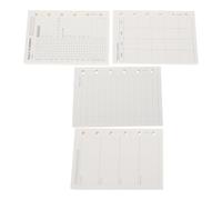 Abaodam 200pcs A7 Planner Refillable Pages 6-Hole Punched Loose Leaf Binder Paper, Undated Daily Weekly Monthly Inserts for Study Sessions and Travel, and Neat Notetaking Sheets