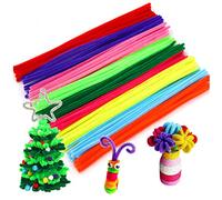 Abaodam 200pcs Colorful Plush Sticks for Colors Twistable Craft Pipe Cleaners DIY Art Materials Flexible Handmade to Foster Creativity and Fine Motor Skills