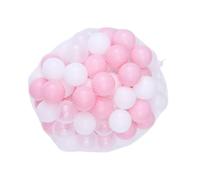 Abaodam 200PCS Crush Plastic Ocean Balls for Mixed Color Bath Mesh Bag Safe Pe Material for Indoor for Ball Pits Playhouses and Pools