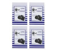 Abaodam 200pcs Disposable Lens Cleaning Paper Tissue for Glasses Camera Microscope Screens 15x10cm Dry Wipes Pack of 4 Booklets Suitable for Optical Lens Care