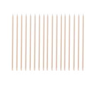 Abaodam 200pcs Double-end Wooden Manicure Sticks Nail Cleaning Stick Cuticle Pusher for Removing Cuticle and Grinding Dead Skin 15cm Beige Tools for Home Manicure
