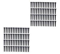Abaodam 200pcs Guitar Bridge Pins Black Acoustic Guitar Tuning Pegs Ballad String Nails