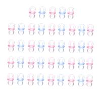 Abaodam 200pcs Mini Acrylic Pacifiers for DIY Crafts Jewelry Making Beads Gender Reveal Decorations Nursery Garland Charms