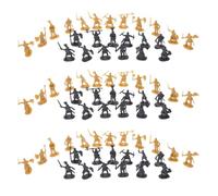 Abaodam 200pcs Miniature Medieval Soldier Figures Set, Plastic Micro Soldiers with Grey and Gold Mix, Small War Figurines for Sand Table Decor and Historical Play in Uk