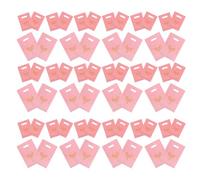 Abaodam 200pcs Pink Star Print Thank You Bags with Handles Flat Mouth Plastic Packaging Pouches for Retail Clothing Party Favors and Small Presents Multipurpose Merchandise Shopping Bags
