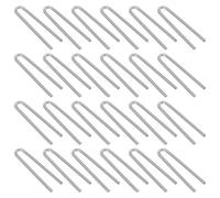 Abaodam 200pcs Small U-Shaped High Temperature Nichrome Wire Hooks for Pottery Kiln Firing, Clay Craft Hanging Burning Needles for Jewelry Making and Ceramic Ornament DIY