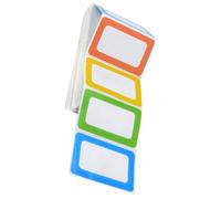 Abaodam 200pcs Writable Name Labels Stickers Copper Plate Material, Easy to Use Marking Tags for Home and Kitchen, Colourful Self-Adhesive Name Tags for Classroom and Office Organisation
