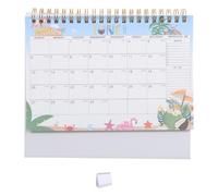 Abaodam 2027 Mini Desk Calendar Small Desktop Planner with Twine Wire Binding and Perforated Pages, White Paper Schedule Organizer for Daily Planning at Home or Office, Lightweight