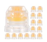 Abaodam 20pcs 28mm Silicone Push Pull Squeeze Bottle Replacement Caps Leak Proof Sauce Lid Flip Top for Sports Water Bottles