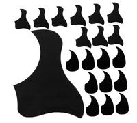 Abaodam 20pcs Acoustic Guitar Pickguard Set 41-inch Waterdrop and Bird Shape, Black Pvc Protective Scratch Plate Decal for Folk and Classical Guitar Surface Protection
