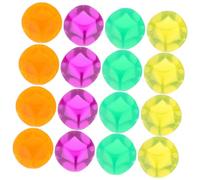 Abaodam 20Pcs Acrylic Blank Dice Round Corner Unfinished Dice for Board Games DIY Creative Lightweight Easy to Clean for Party Games Teaching