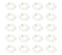 Abaodam 20pcs Acrylic Connecting Rings DIY Jewelry Making Buckles with Ab Color Gradient for Phone Wristlet Bracelet and Keychain Link Connectors