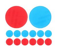 Abaodam 20pcs Acrylic round Hot and Cold Water Stickers for Faucets and Sinks, Waterproof Self-sticky Signs for Identification in Hotels and Motels Bathroom and Shower